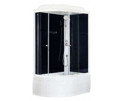 Душевая кабина Royal Bath RB 8120BK5-BT 120х80 см, с прозрачными стеклами, правосторонняя