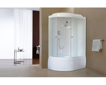 Душевая кабина Royal Bath RB 8120BK1-M 120х80 см, с матовыми стеклами, правосторонняя