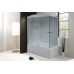 Душевая кабина Royal Bath RB 8100BP3-WC 100х80 см, с матовыми стеклами, левосторонняя