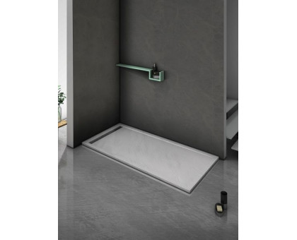 Душевой поддон WeltWasser WW TRS 14090 STONE-WT 140х90 см белый с сифоном