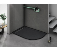 Душевой поддон WeltWasser WW TRR 12080 STONE-BL L 120х80 см черный с сифоном