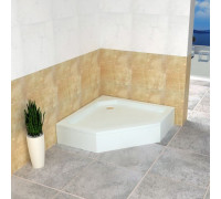 Душевой поддон RGW STYLE-TR 80x80 см, трапеция, акриловый, белый