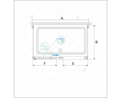 Душевой уголок RGW PA-42 P (PA-12 + 2Z-050-2) 100x120, прозрачное стекло