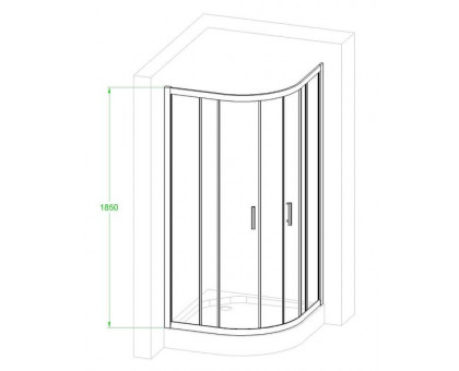 Душевой уголок Royal Bath RB HKD-T 100х100 см, с прозрачными стеклами